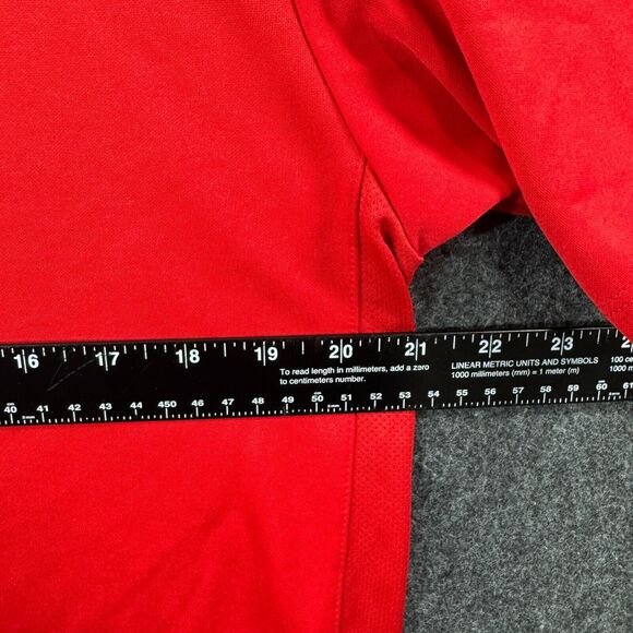 Nike Georgia Bulldogs Polo Shirt Men’s Large Red Gray Dri-Fit Dawgs UGA - Picture 4 of 10